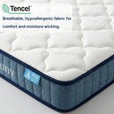 Kids cool gel pocket spring mattress, firm, 15cm king single