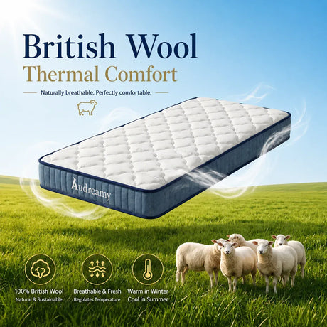 Kids cool gel pocket spring mattress, firm, 15cm king single