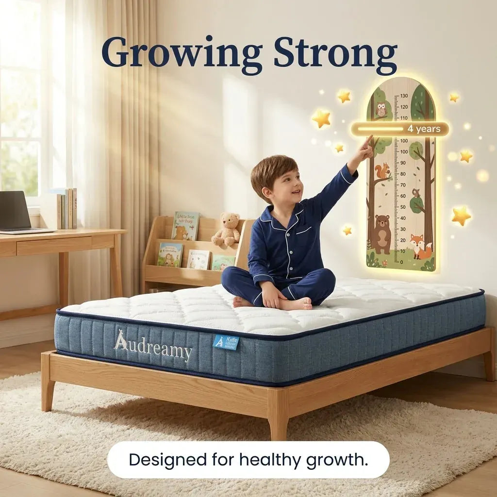 Kids cool gel pocket spring mattress, firm, 15cm king single