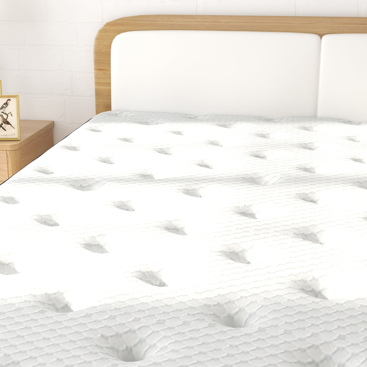 Genzano King Single Mattress, White