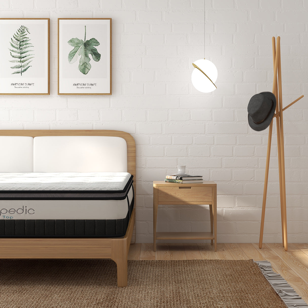 Genzano King Single Mattress, White