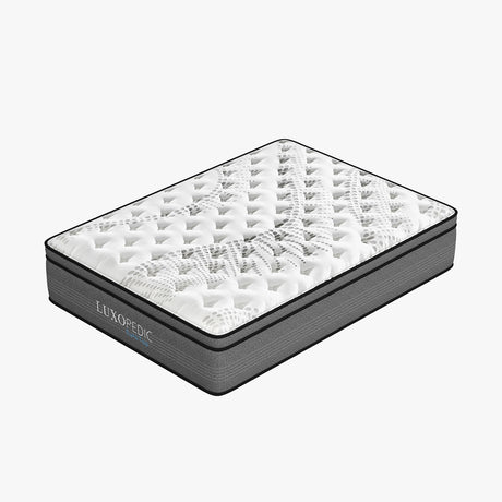 Medium firm euro top pocket spring mattress, 32cm double