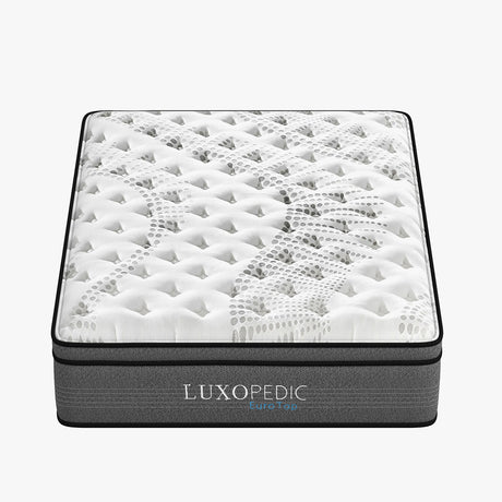 Medium firm euro top pocket spring mattress, 32cm double