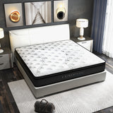Medium firm 5 zone Euro top pocket spring mattress, 32cm queen