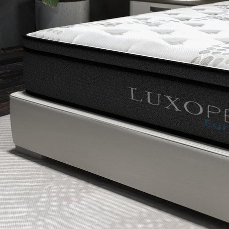 Medium firm 5 zone Euro top pocket spring mattress, 32cm queen