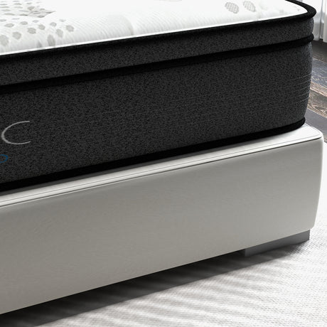 Medium firm 5 zone Euro top pocket spring mattress, 32cm queen