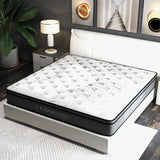 Medium firm euro top pocket spring mattress, 32cm king single