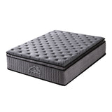 Medium firm bamboo charcoal pillow top pocket spring mattress, 32cm king single