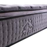 Medium firm bamboo charcoal pillow top pocket spring mattress, 32cm king single