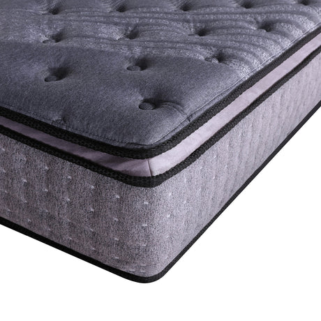 Medium firm bamboo charcoal pillow top pocket spring mattress, 32cm king single