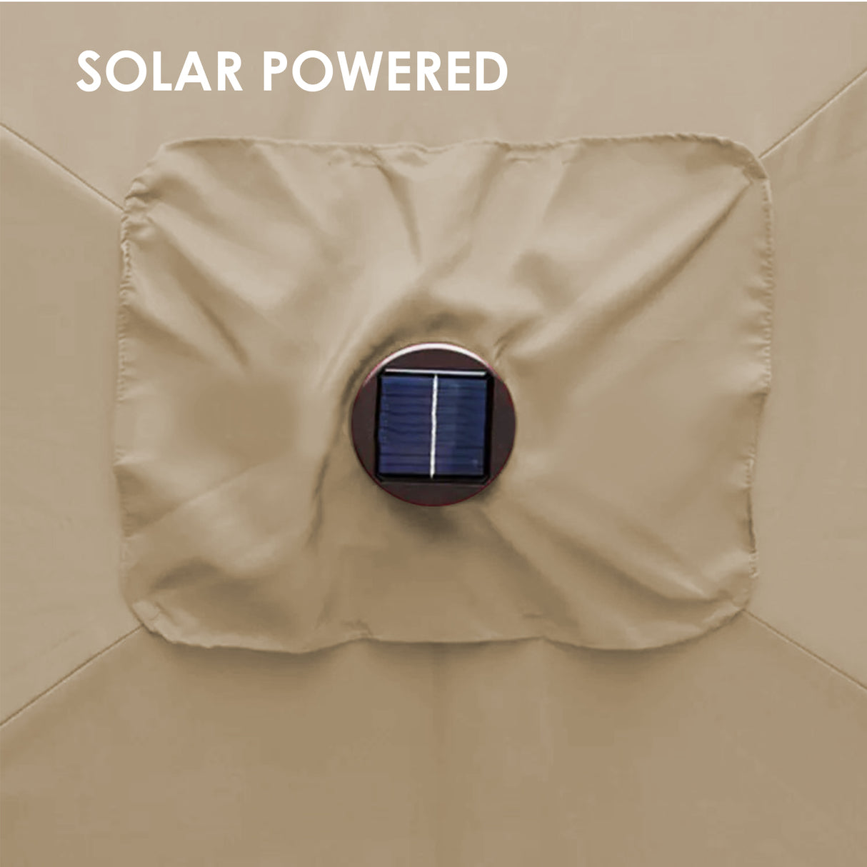 Dimension diagram of the 3 m outdoor umbrella with height marked