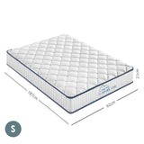 Medium Firm 5 Zone Bonnell Spring Mattress, 21cm Single
