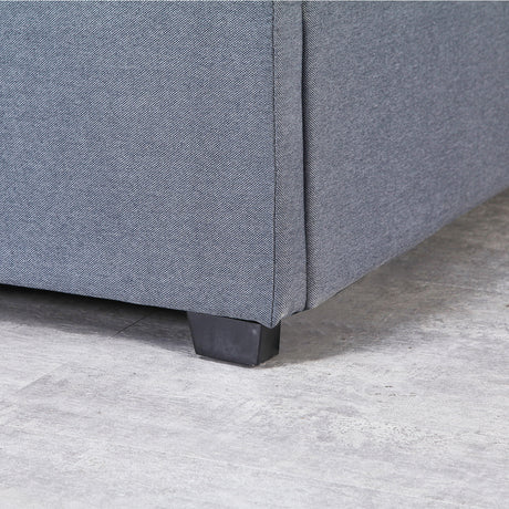 Milano Capri Luxury Gas Lift Bed Frame - Queen - Grey