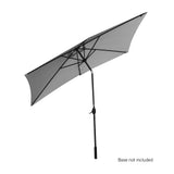 Powder coated steel pole and base fitting of the outdoor umbrella