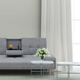 Casa Decor Mendoza 2-in-1 Sofa Bed Couch — Grey, Pull-Down Cup Holder, 3 Seats — Allure Home Collections