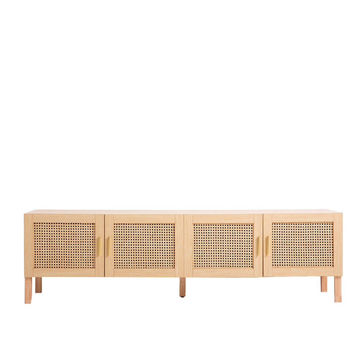 Rowella 175cm Entertainment Unit, Oak Rattan