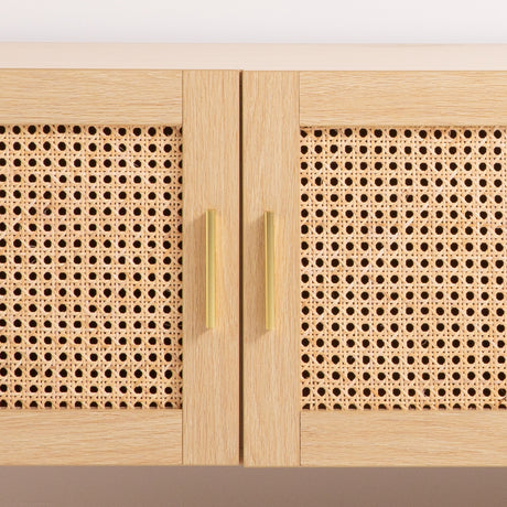 Rowella 175cm Entertainment Unit, Oak Rattan
