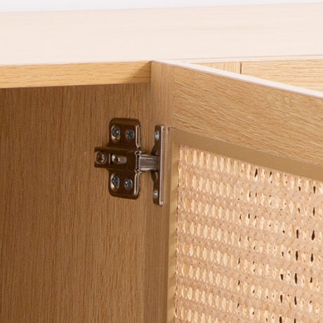 Rowella 175cm Entertainment Unit, Oak Rattan