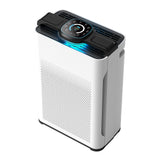 White floor standing air purifier with LED display