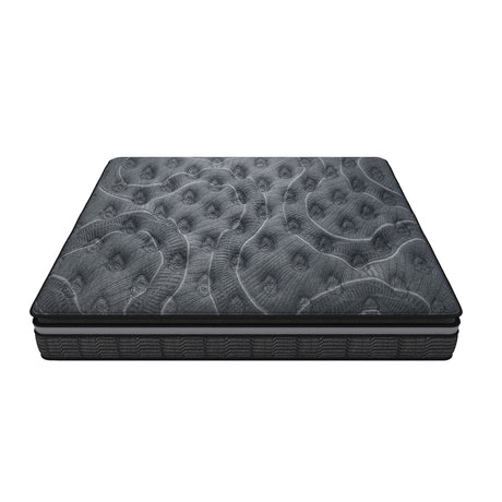 Medium firm double layer Euro top pocket spring mattress, 34cm single