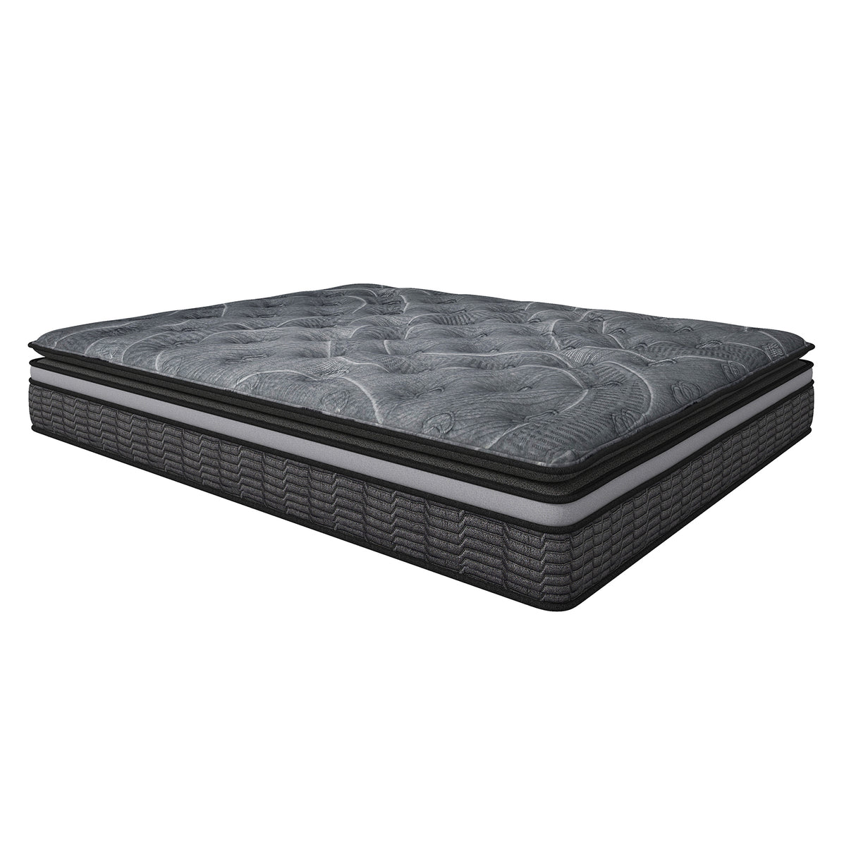 Medium firm double layer Euro top pocket spring mattress, 34cm single