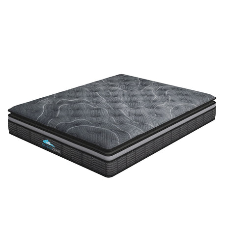 Medium firm double layer Euro top pocket spring mattress, 34cm single
