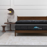 Medium firm double layer Euro top pocket spring mattress, 34cm single