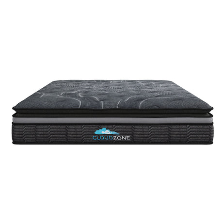 Medium firm double layer Euro top pocket spring mattress, 34cm single