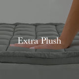 Royal Comfort 800GSM Charcoal Bamboo Blend Mattress Topper — Single, 45cm Skirt — Allure Home Collections