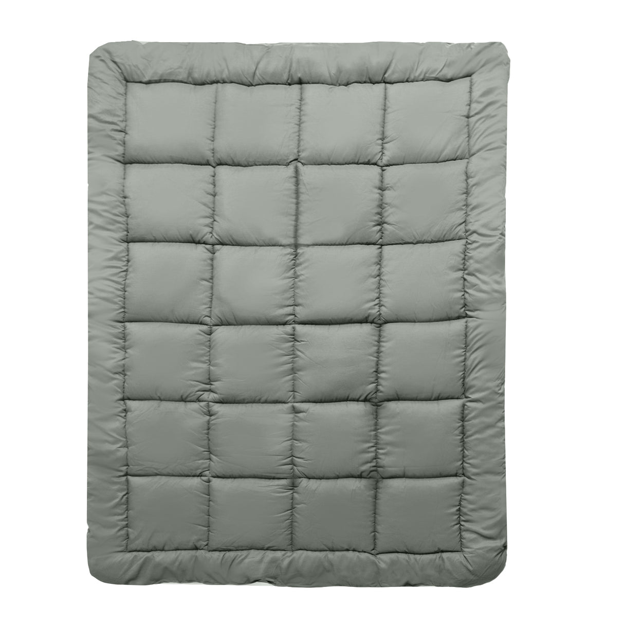 Royal Comfort 800GSM Charcoal Bamboo Blend Mattress Topper — Single, 45cm Skirt — Allure Home Collections