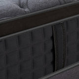 Medium firm Euro top 7 zone pocket spring mattress, 33cm single