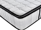 Rocca Single Mattress, White Grey and Black