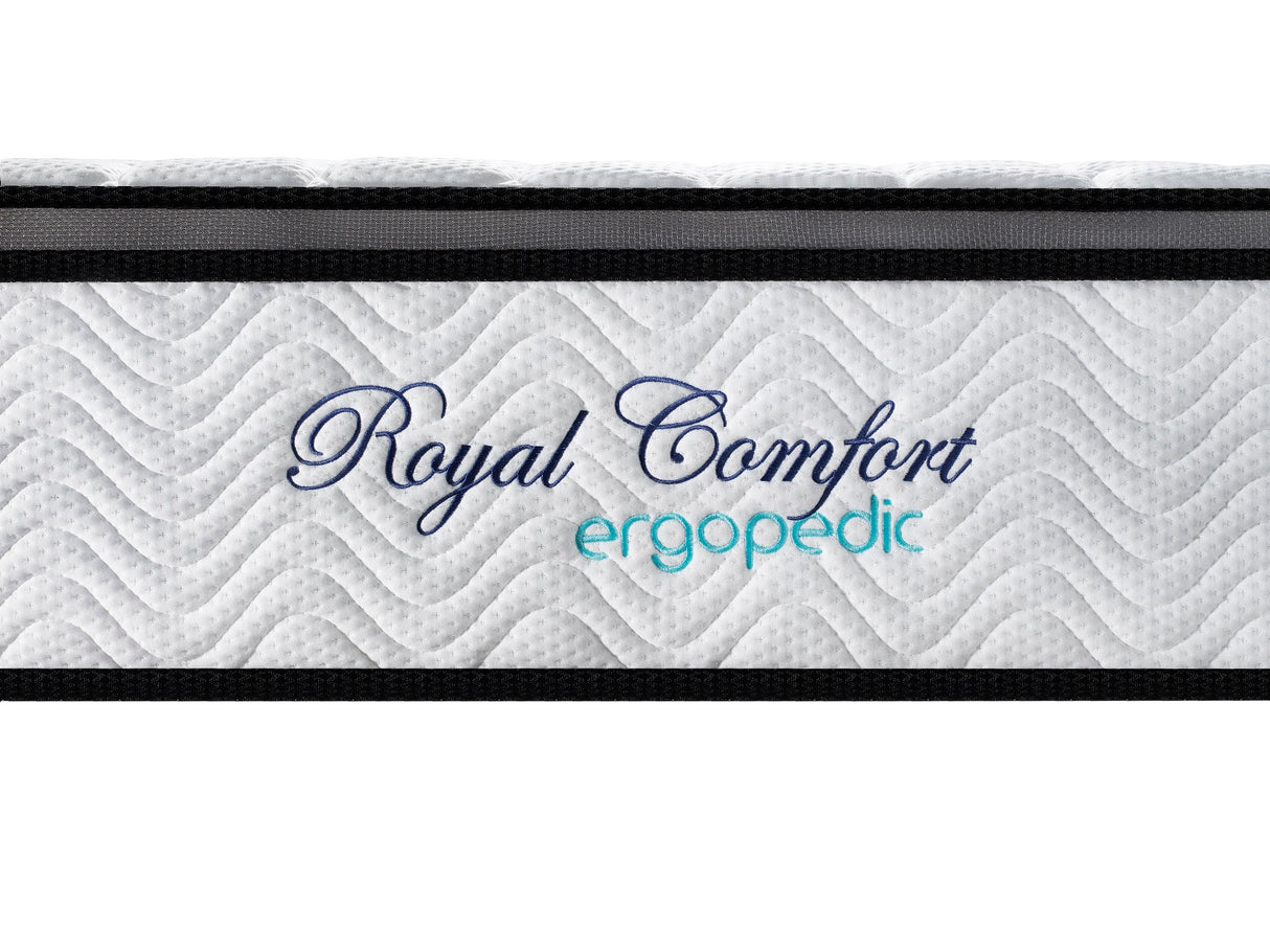 Rocca Single Mattress, White Grey and Black