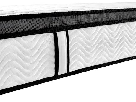 Rocca King Single Mattress, White Grey and Black