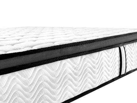 Rocca King Single Mattress, White Grey and Black