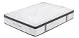 Rocca White Grey and Black King Single mattress in a modern bedroom