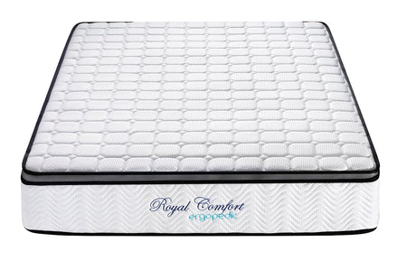 Rocca King Single Mattress, White Grey and Black