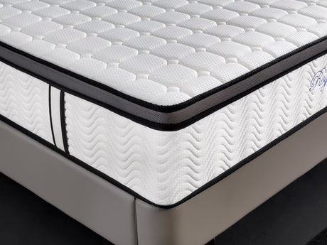 Rocca King Single Mattress, White Grey and Black