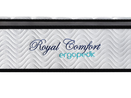 Rocca King Single Mattress, White Grey and Black