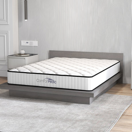 Medium 5 zone Bonnell spring mattress, 21cm queen