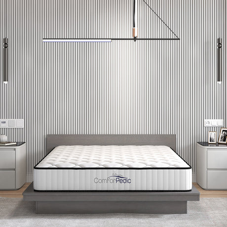 Medium 5 zone Bonnell spring mattress, 21cm queen