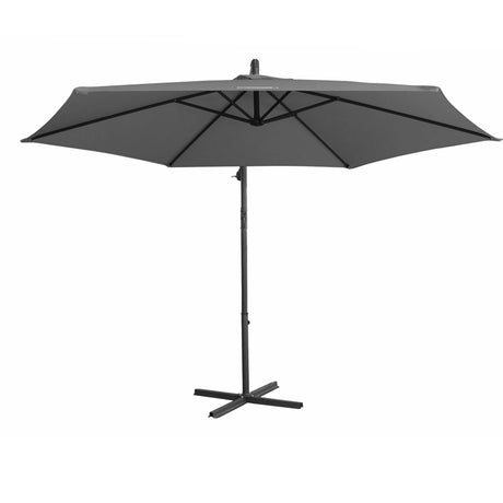 3m Cantilever Outdoor Umbrella in Charcoal