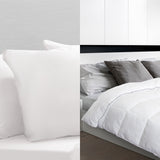 Buckland Bamboo Blend Quilt and Hotel Pillow Set, King, 250GSM