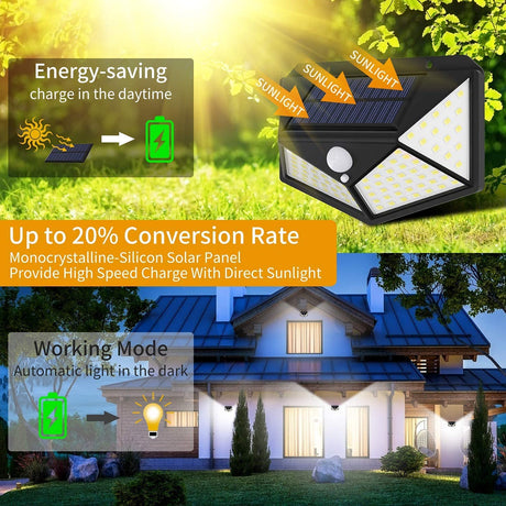 100 LED Waterproof Solar Fairy Lights Outdoor 8 Modes 4 Pack — Allure Home Collections
