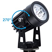 Solar LED Garden Spotlights Outdoor Waterproof Warm White 3 Pack — Allure Home Collections