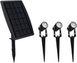 Solar LED Garden Spotlights Outdoor Waterproof Warm White 3 Pack — Allure Home Collections