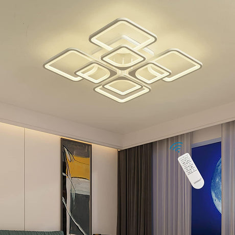 Modern Dimmable LED Ceiling Light with Remote Control — 60cm — Allure Home Collections