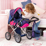 Doll's pram removable carrycot detail