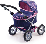 Doll's pram folded for storage