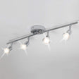 Modern 4-Light LED Track Lighting Kit — Chrome — Allure Home Collections